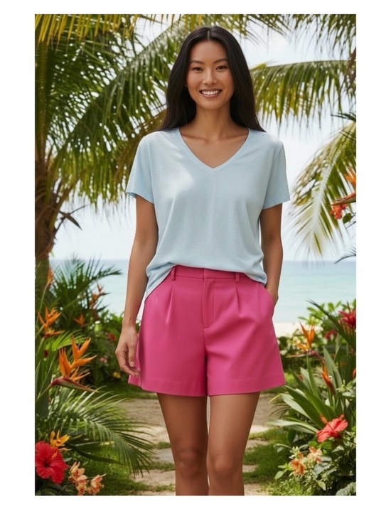 Lilly Pulitzer Tops - Lilly Pulitzer Light Blue V-Neck Short Sleeve Tee (NWOT)